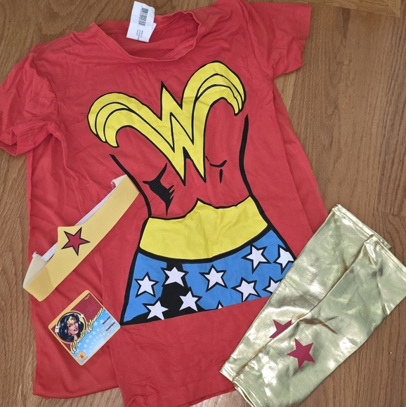 Wonder Woman Superhero Costume Set Size Large - Picture 1 of 6